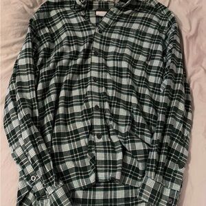 Women's Green Flannel